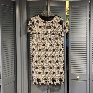 Black and White lace overlay NISSA dress